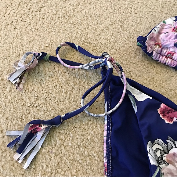 🆕🔥RACHEAL ROY:VERY CUTE-BLUE&FLORAL CHEEKINY 👙SNICH  BOTTOMS TO MAKE BOOTYPOP - Picture 9 of 14